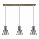 Newton Cone 3 Light Oversized Linear Pendant by Innovations - 123-410-1PS-G411-8