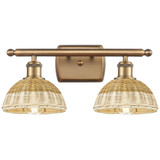 Bristol Natural II 2 Light Bath Vanity 7.75X 17.5 Inch Wide by Innovations - 516-2W-NBD2-75