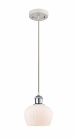 Fenton 1 Light Cord Hung Small Pendant 7.5 Inch Tall by Innovations - 516-1P-G9