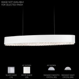 Eclyptix 39W 1 LED Linear Pendant 6.5X 10.4 Inch Wide by Schonbek Signature - S6336-W