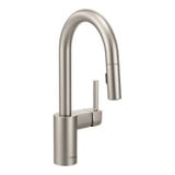 Align One Handle Pulldown Bar Faucet Multiple Finishes by Moen - 5965