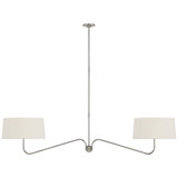 Canto 2 Light Oversized Linear Chandelier by Visual Comfort Signature - TOB 5353