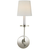 Symmetric Twist 1 Light Linen Wall Sconce by Visual Comfort Signature - CHD1610-L