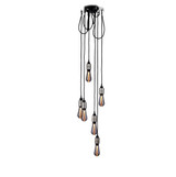 Hooked 6 Light Nude Cross Pendant 88.58 Inch Tall by Buster Punch - NHK-05326