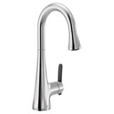 Sinema One Handle Pulldown Bar Faucet Multiple Finishes by Moen - S6235