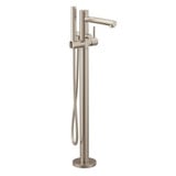 Align One Handle Tub Filler Includes Hand Shower Multiple Finishes by Moen - 395