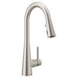 Sleek One Handle Pulldown Kitchen Faucet Multiple Finishes 7864 by Moen - 7864