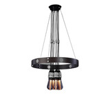 Hero 6 Light Chandelier 49 Inch Tall and 31.5 Inch Wide by Buster Punch - NHE-182185
