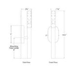 Rousseau 6W 1 LED Small Vanity Light by Visual Comfort Signature - KW2280