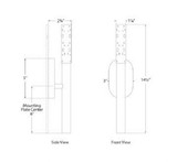 Rousseau 6W 1 LED Small Vanity Light by Visual Comfort Signature - KW2280