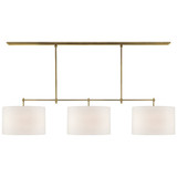 Bryant 3 Light Linen Oversized Pendant by Visual Comfort Signature - TOB5005-L