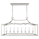 Fancy Darlana 8 Light Oversized Linear Pendant by Visual Comfort Signature - CHC2183
