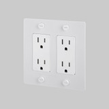 2G Cross Duplex Outlet with Logo 4.75 Inch Tall by Buster Punch - NSK-2G-CR-DOL