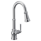 Paterson One Handle Pulldown Kitchen Faucet Multiple Finishes by Moen - S72003