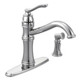 Belfield One Handle Kitchen Faucet Multiple Finishes 7245 by Moen - 7245