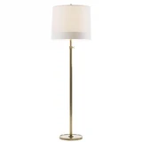 Simple Scallop 1 Light Floor Lamp with Silk Banded Shade by VC Signature - BBL1023_S2