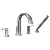 Doux Two Handle Roman Tub Faucet Multiple Finishes TS984 by Moen - TS984