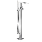 90 Degree One Handle Tub Filler Includes Hand Shower by Moen - S905