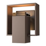 Shadow Box 1 Light Aluminum Small Outdoor Wall Mount by Hubbardton Forge - 302601HF