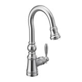 Weymouth One Handle Pulldown Bar Faucet Multiple Finishes by Moen - S53004