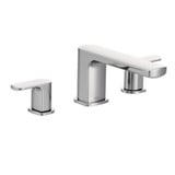 Rizon Two Handle Roman Tub Faucet Multiple Finishes by Moen - T935