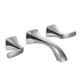 Voss Two Handle Wall Mount Bathroom Faucet Multiple Finishes by Moen - T6906