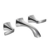 Voss Two Handle Wall Mount Bathroom Faucet Multiple Finishes by Moen - T6906