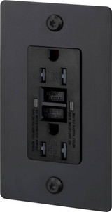 1G GFCI Linear Duplex Outlet without Logo 4.75 Inch Tall by Buster Punch - NSC-1G-GF-DO