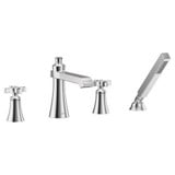 Flara Two Handle Roman Tub Faucet Multiple Finishes TS929 by Moen - TS929
