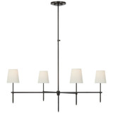 Bryant 4 Light Oversized Chandelier by Visual Comfort Signature TOB5195-L - TOB5195-L