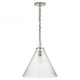 Katie 1 Light Cone Glass Medium Acorn Pendant by Visual Comfort Signature - TOB5226_G6