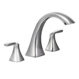 Voss Two Handle Roman Tub Faucet Multiple Finishes by Moen - T693