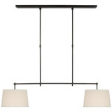 Bryant 30W 2 LED Linen Medium Pendant by Visual Comfort Signature - TOB5047-L