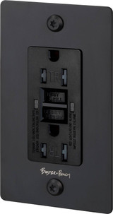 1G GFCI Linear Duplex Outlet with Logo 4.75 Inch Tall by Buster Punch - NSC-1G-GF-DOL
