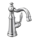 Weymouth One Handle Bathroom Faucet Multiple Finishes by Moen - S42107