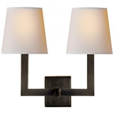 Square Tube 2 Light Wall Sconce by Visual Comfort Signature - SL2820_NP