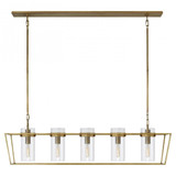Presidio 5 Light Oversized Linear Chandelier by Visual Comfort Signature - S5177