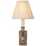 French Library 1 Light Linen Wall Sconce by Visual Comfort Signature - S2210_L