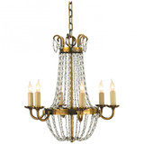 Paris Flea Market 6 Light Small Chandelier by Visual Comfort Signature - CHC1407