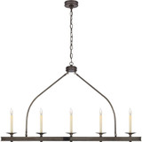 Launceton 5 Light Oversized Linear Pendant by Visual Comfort Signature - CHC1605