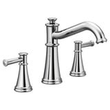 Belfield Two Handle Roman Tub Faucet Multiple Finishes by Moen - T9023