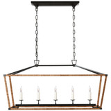 Darlana 27.5W 5 LED Medium Linear Pendant by Visual Comfort Signature - CHC5765