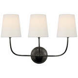 Vendome 3 Light Linen Wall Sconce by Visual Comfort Signature - TOB2009-L