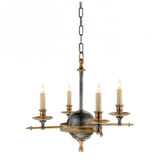 Leaf And Arrow 4 Light Small Chandelier by Visual Comfort Signature - CHC1448