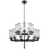 Liaison 20 Light Large 2 Tier Chandelier by VC Signature KW 5201BZ-CG - KW 5201