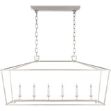 Darlana 6 Light Oversized Linear Pendant by Visual Comfort Signature - CHC2166