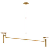 Melange Light Oversized Linear Chandelier by Visual Comfort Signature - KW 5605