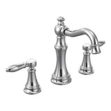 Weymouth Two Handle Bathroom Faucet Multiple Finishes TS42108 by Moen - TS42108