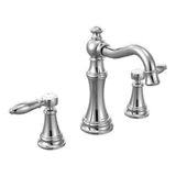 Weymouth Two Handle Bathroom Faucet Multiple Finishes TS42108 by Moen - TS42108