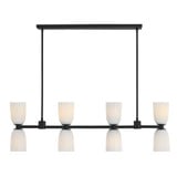 Baldwin 8 Light Linear Chandelier 13.75 X 44 Inch Wide by Savoy House - 1-1249-8